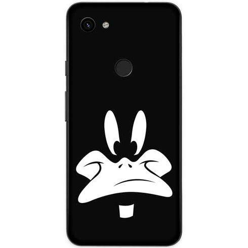 Looney Tunes Daffy Duck Plain Black and White Google Pixel 3a XL Skin